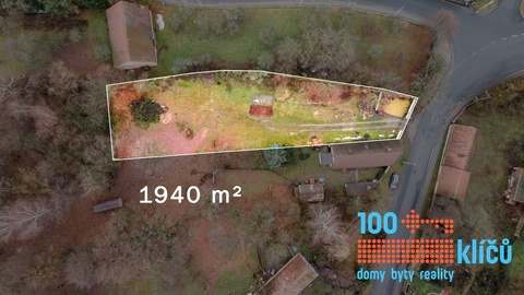 Prodej stavebního pozemku  1940 m² - Doubravčice