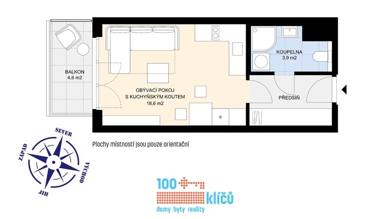 Půdorys Zličín - K metru 8