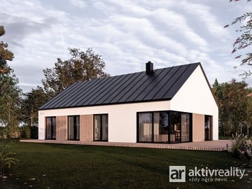 Prodej novostavby rodinného domu, 4+kk, 119m2, pozemek 800 m2 - Hostín U Vojkovic, okr. Mělník