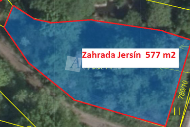 Prodej oploceného pozemku,  Jersín, Ev.č.: 01786