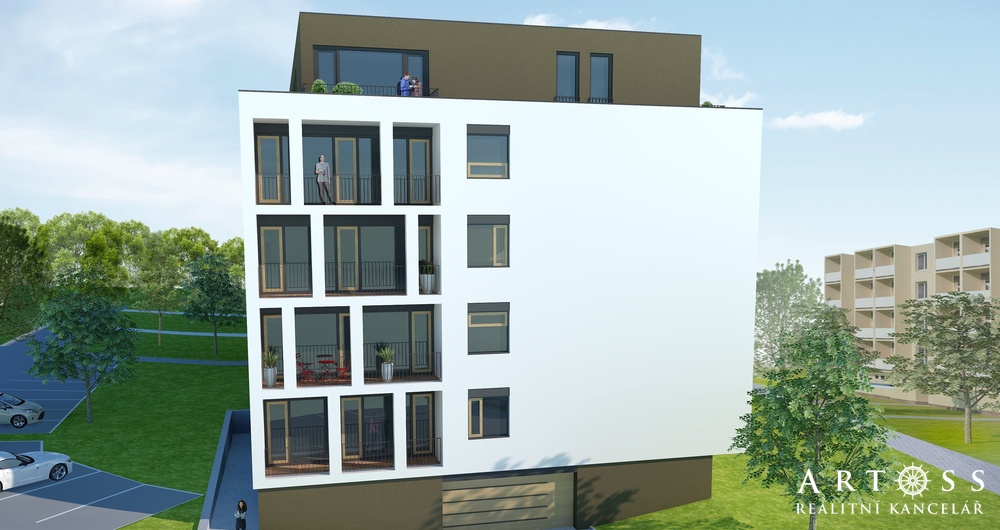 Prodej byty 1+1, UP 35 m² - Boskovice, Mánesova, lodžie - 9,8 m2, CP 44,8 m2