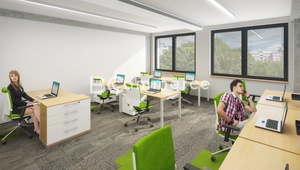 Pronájem, open space kancelářské jednotky - Brno - Komárov, 64m²