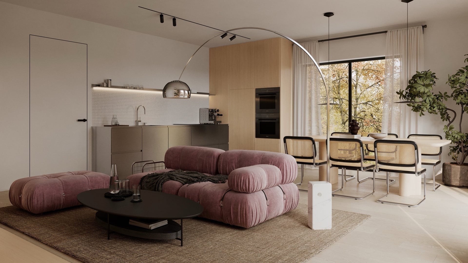 1_Prodej bytu v rezidenčním projektu Lario_obývací pokoj