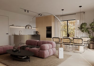 1_Prodej bytu v rezidenčním projektu Lario_obývací pokoj