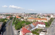 Letecký pohled do okolí Strašnica