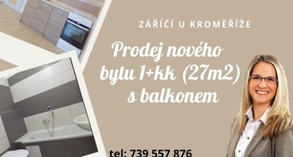 Prodej bytu 1+kk, 27m2, Záříčí u Kroměříže