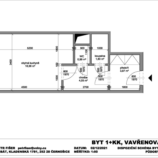 Prodej, Byt 1+kk, 28 m² - Praha