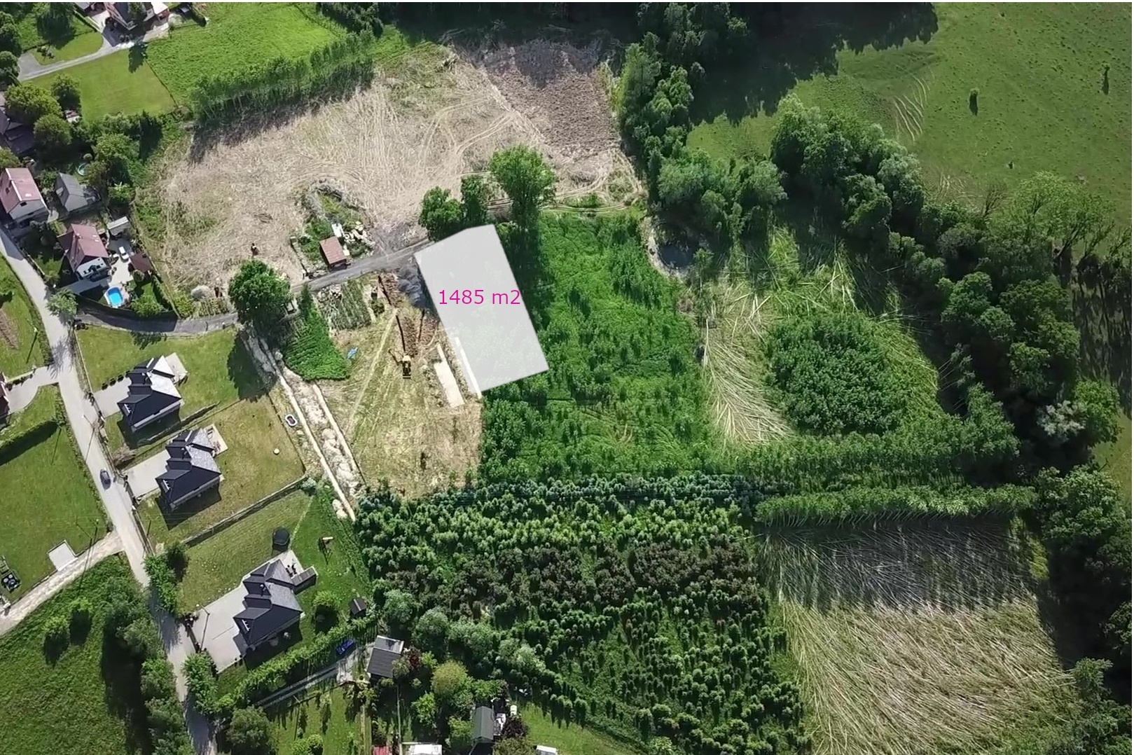 Nestavební pozemek, zahrada, 1485 m², Třinec - Nebory