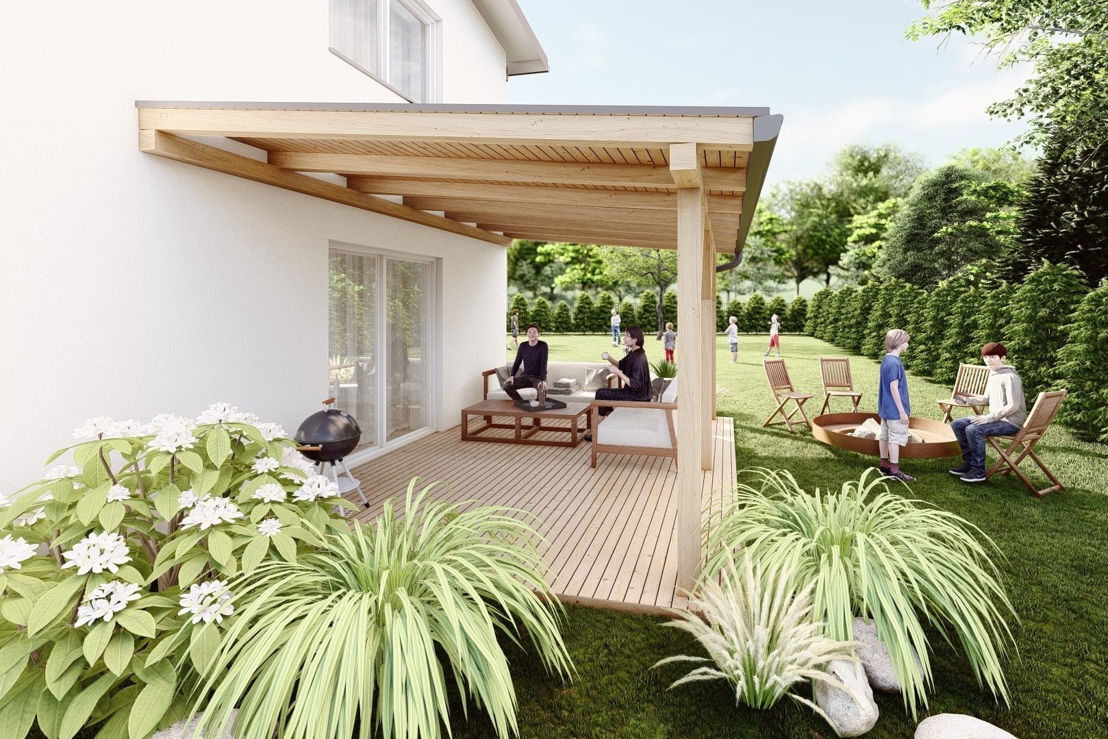 Novostavba mezonetového bytu 3+kk, s terasou a zahradou