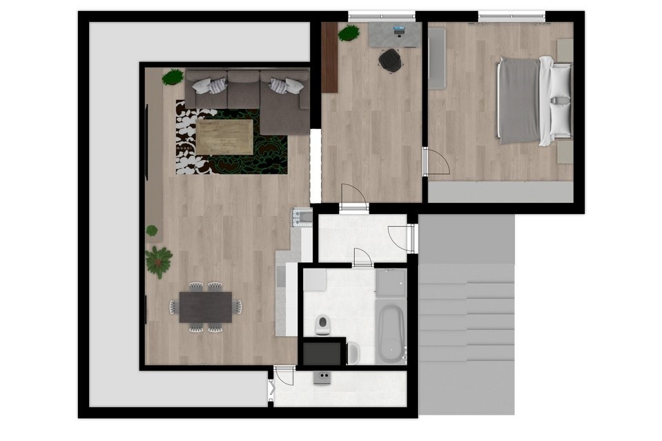 Prodej atypického bytu, 72m² - Komorní Lhotka