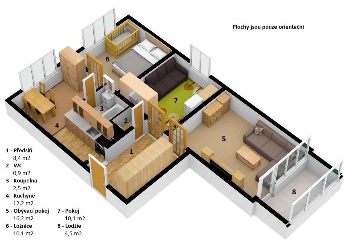 Prodej bytu 3+1, 65m² - Karlovy Vary - Stará Role