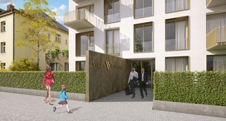 Prodej nového bytu 2+kk v rezidenčním projektu Villa Vintage na Žižkově, Praha