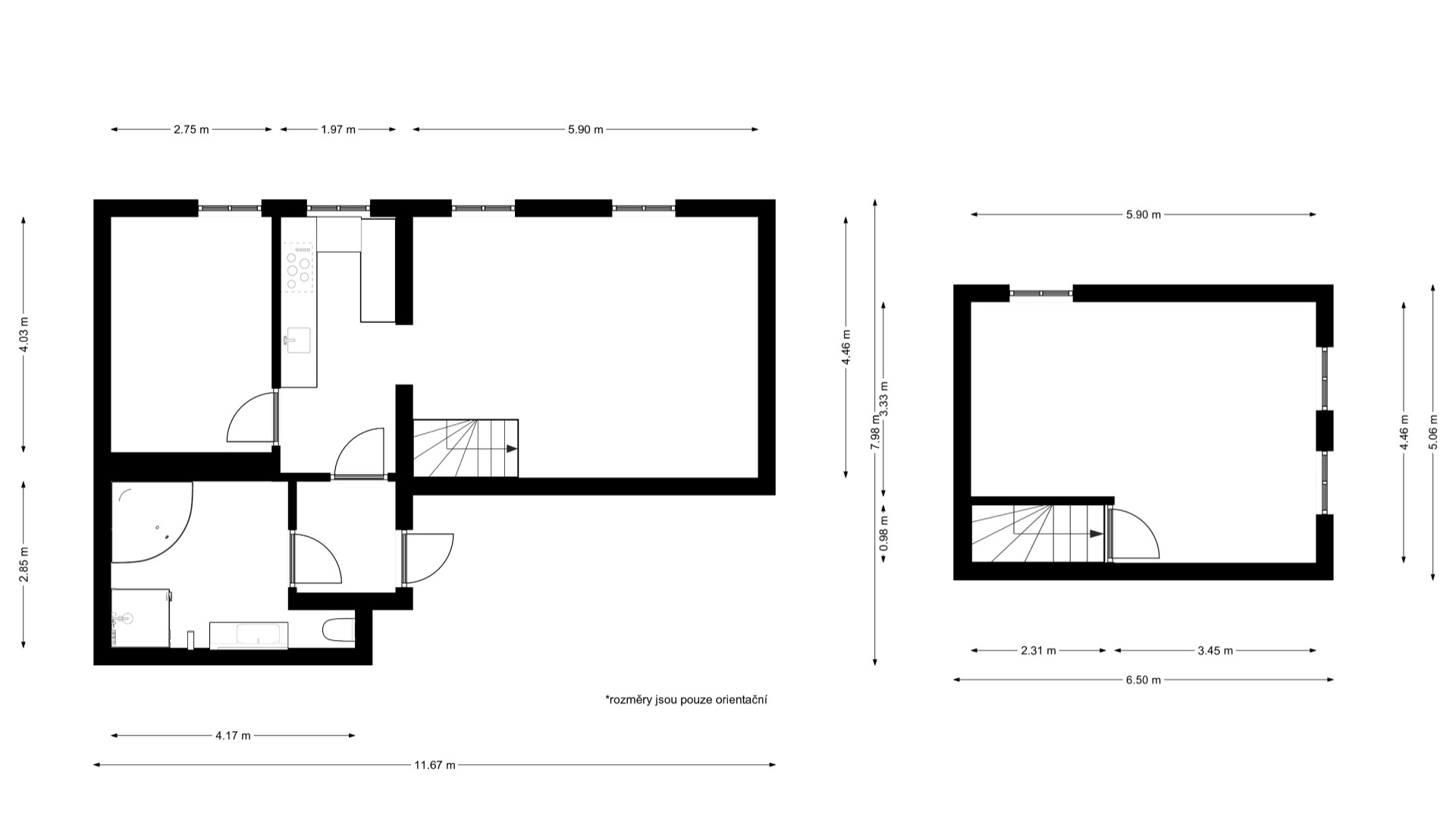 Prodej mezonetového bytu 3+kk 84,4 m² s velkou zahradou- Jablonec nad Nisou