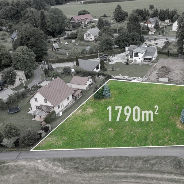 Prodej rovinatého pozemku 1790 m² - Křižany