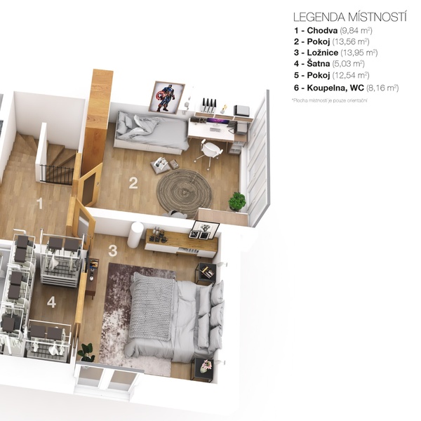 Prodej, Bytu 4+kk, 123 m², zahrada, 2x parkovací stání - Vykáň