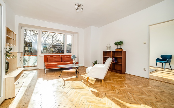 Pronájem 3+1 s balkónem, 76 m², Praha 5 - Košíře pro rodinu i spolubydlení