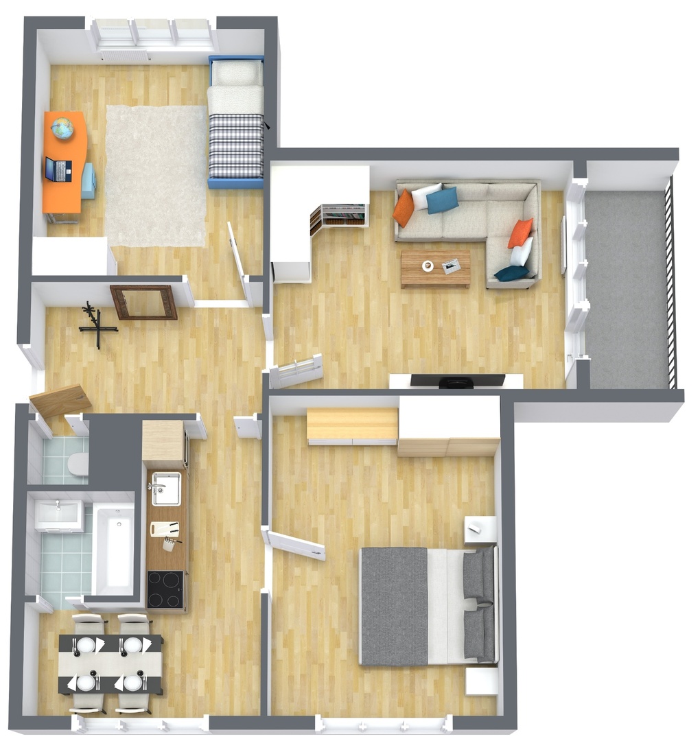421 3D Floor Plan