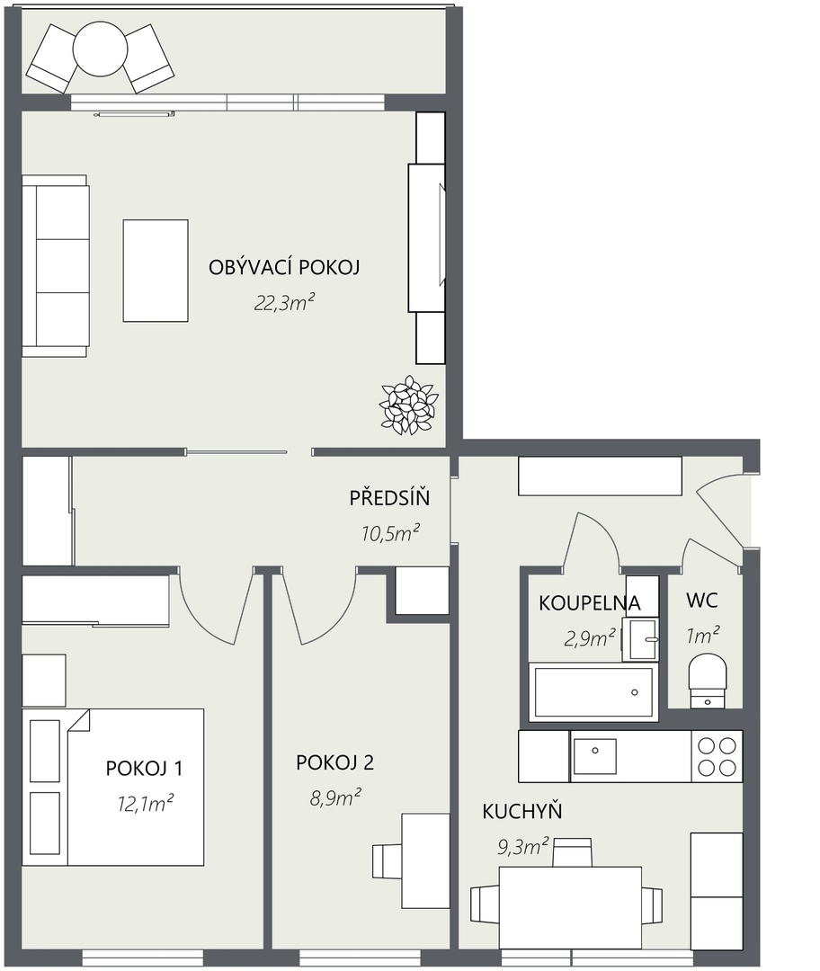 852  2D Floor Plan
