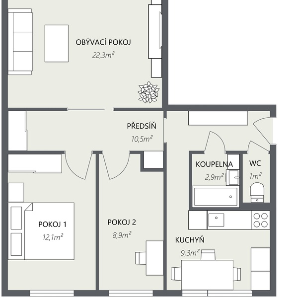 852  2D Floor Plan