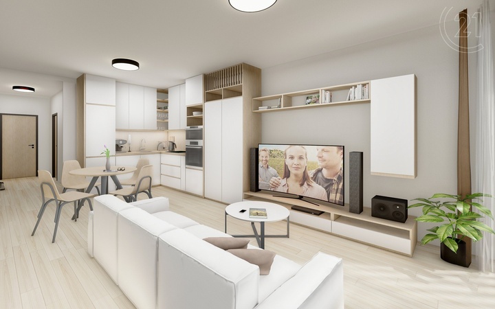 Novostavba bytu 3+kk, 76m2 v Rezidenci Obřanská v Maloměřicích