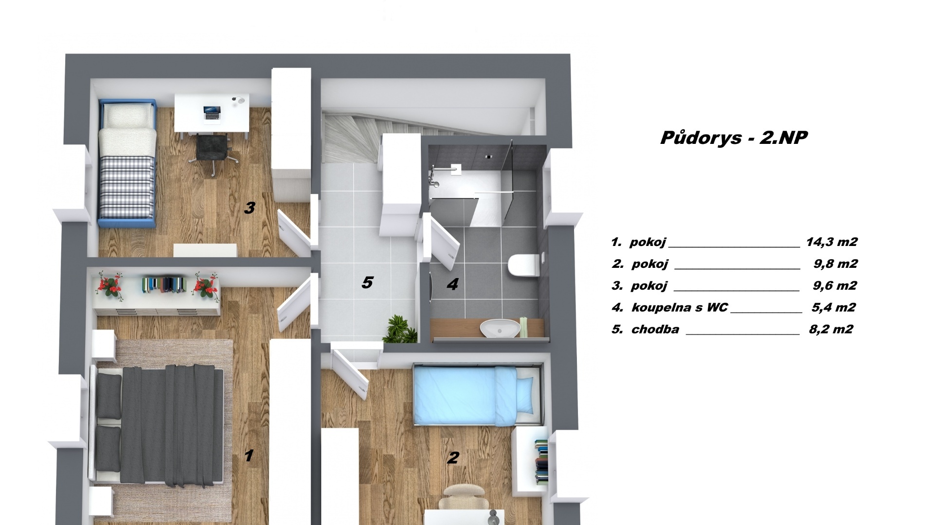 Prodej nízkoenergetického (A třída) rodinného domu , 4kk, 95 m2, Zlonín
