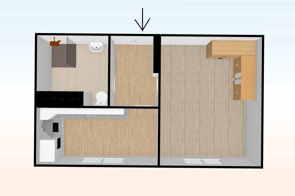 Pronájem bytu 1+1 o 32 m² v Miličíně
