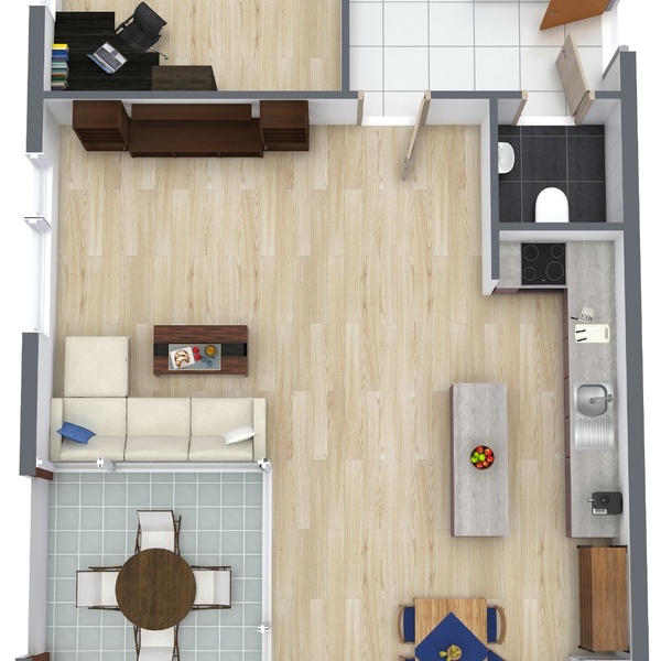 452 - 1. Floor - 3D Floor Plan