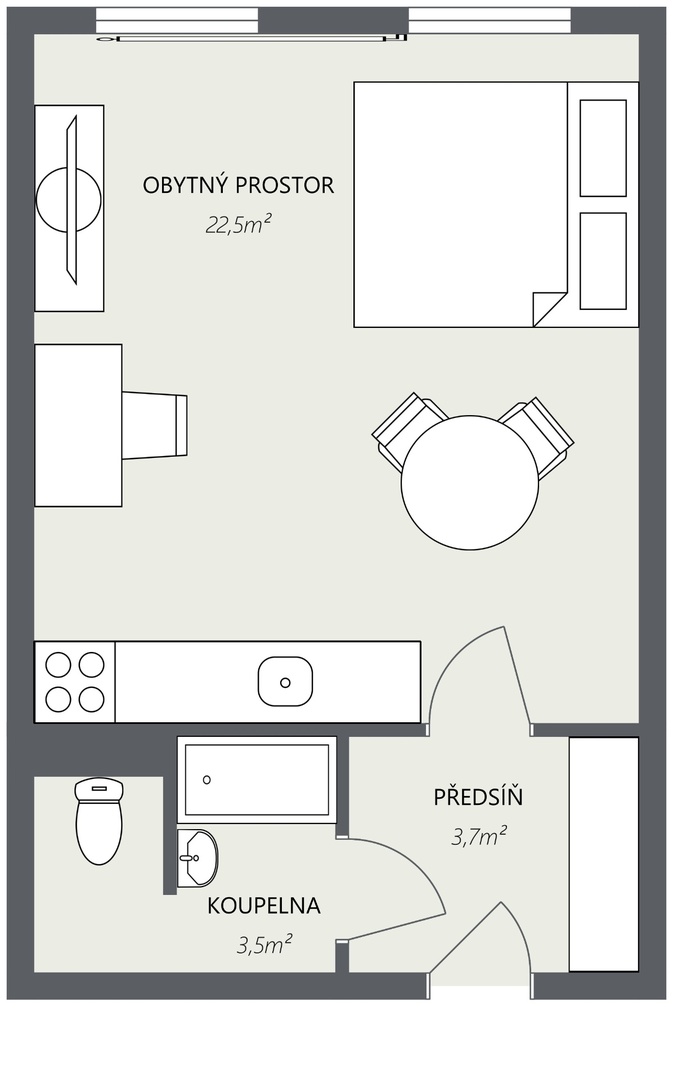285 - 1. Floor - 2D Floor Plan