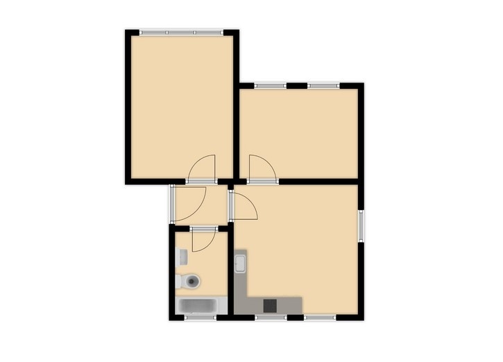Pronájem bytu 3+kk, 53m² - Koksární, Ostrava - Přívoz