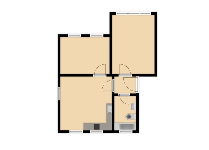 Pronájem bytu 3+kk, 46m² - Koksární, Ostrava - Přívoz