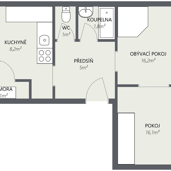 625 - 1. Floor - 2D Floor Plan