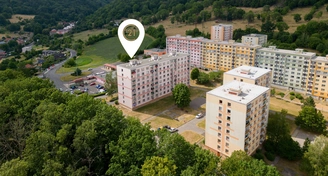 Útulný byt 1+1 37 m² s nádherným výhledem a prostornou lodžií - Ústí nad Labem