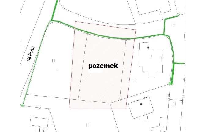 Prodej stavebního pozemku o 673 m², Planá nad Lužnicí - ulice Na Praze.