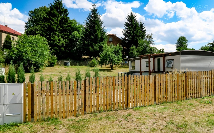 Zahrada/stavební pozemek s mobilheimem v obci Mladějov na Moravě, 955 m2