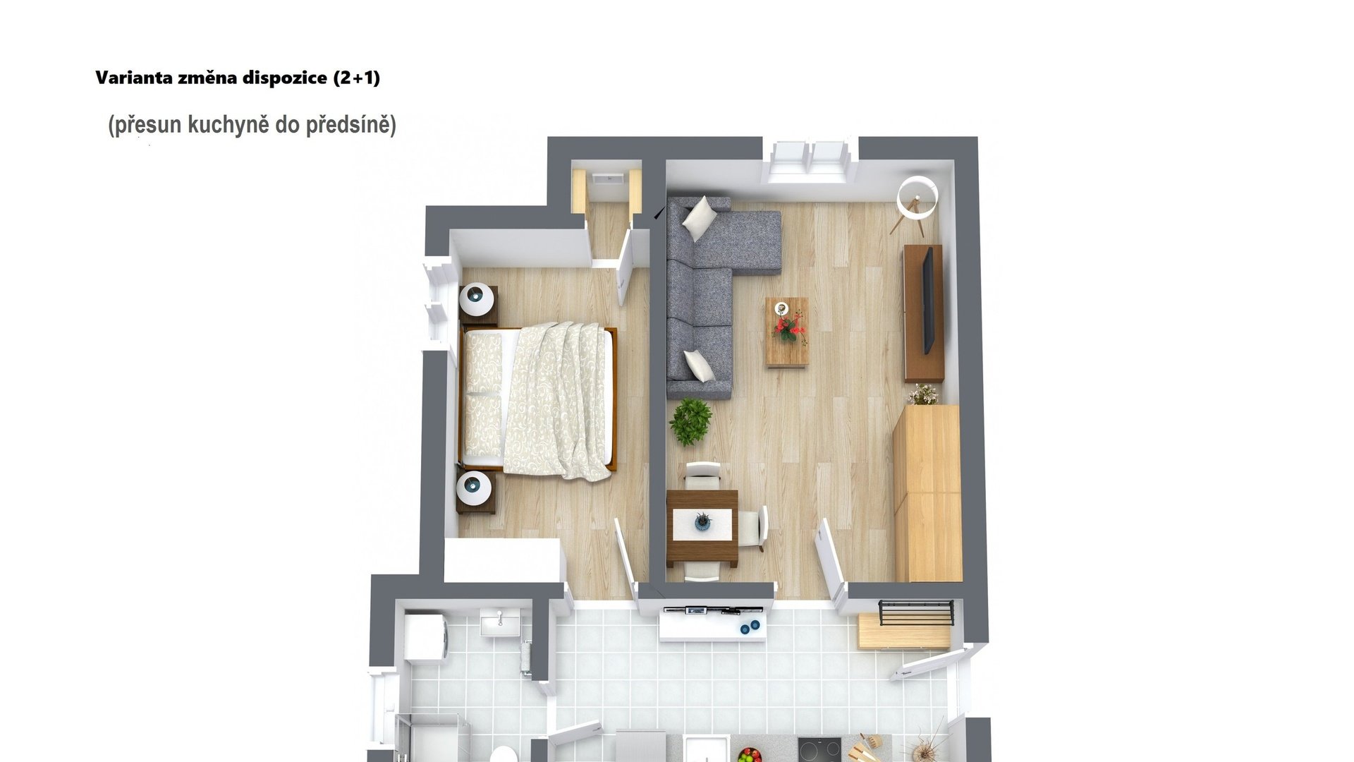 Prodej bytu k rekonstrukci, 1+1,  45m², Praha - Smíchov