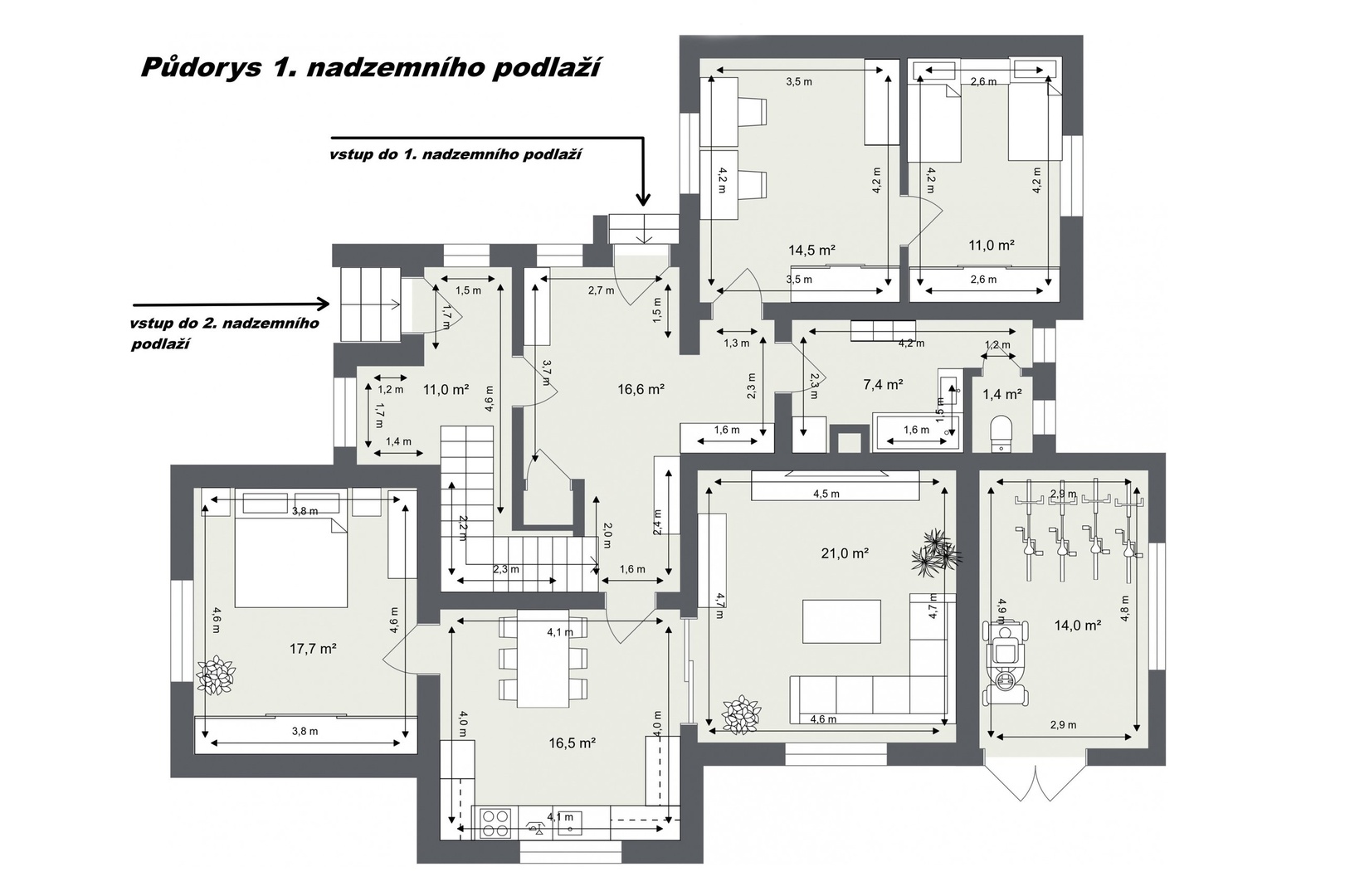 Floorplan letterhead - Chlumec - Mimov 1NP - 2D Floor Plan