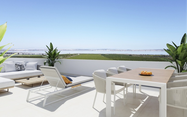 Exkluzivní dvoupodlažní apartmány a vily s úžasnými výhledy v Torrevieja - Costa Blanca - Španělsko