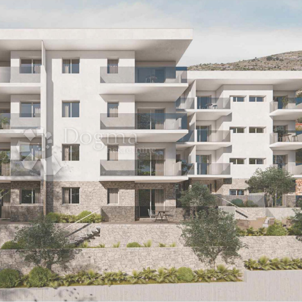 Prodej apartmánu v novostavbě s výhledem na Jaderské moře, 51 m², Seget Vranjica, Seget - Chorvatsko