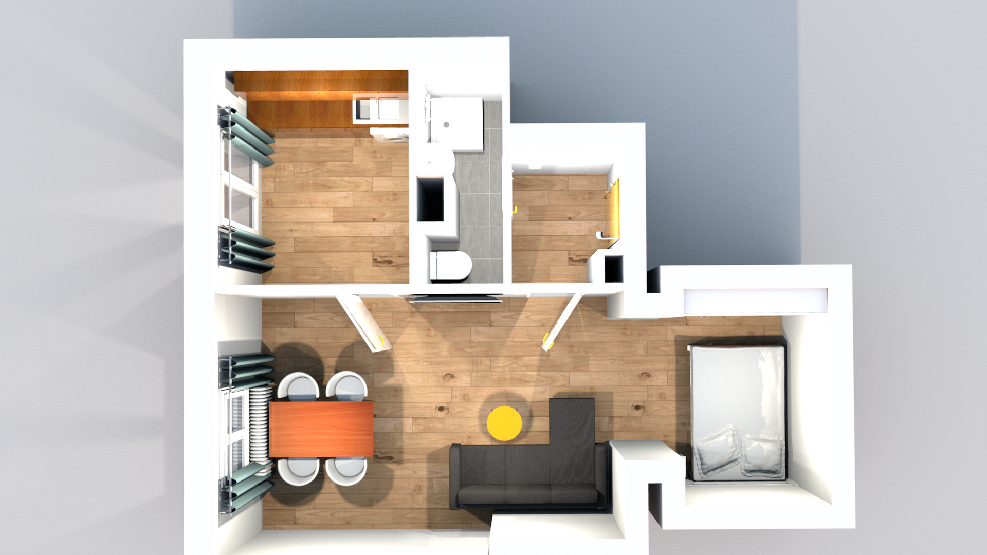 Pronájem vybaveného bytu 1+1 se sklepem, 38 m², Lovosice