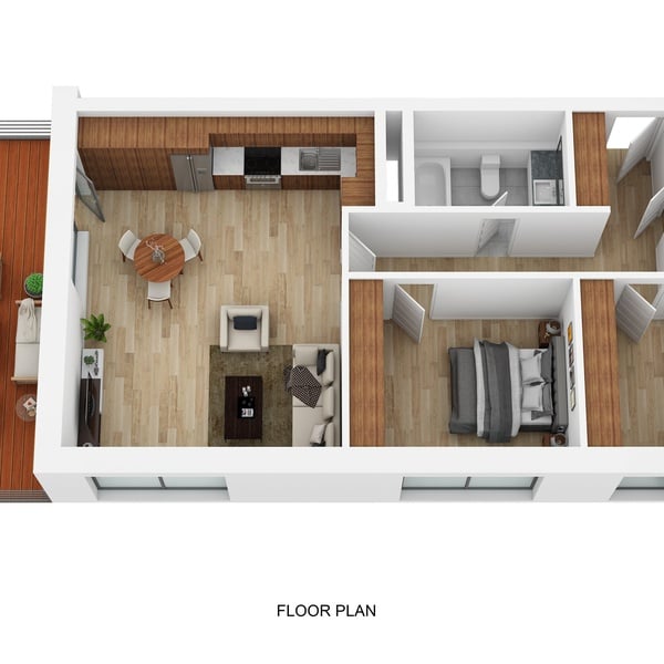 Pronájem bytu 3+kk, 75 m² + 21 m² terasa v novostavbě, Praha - Strašnice