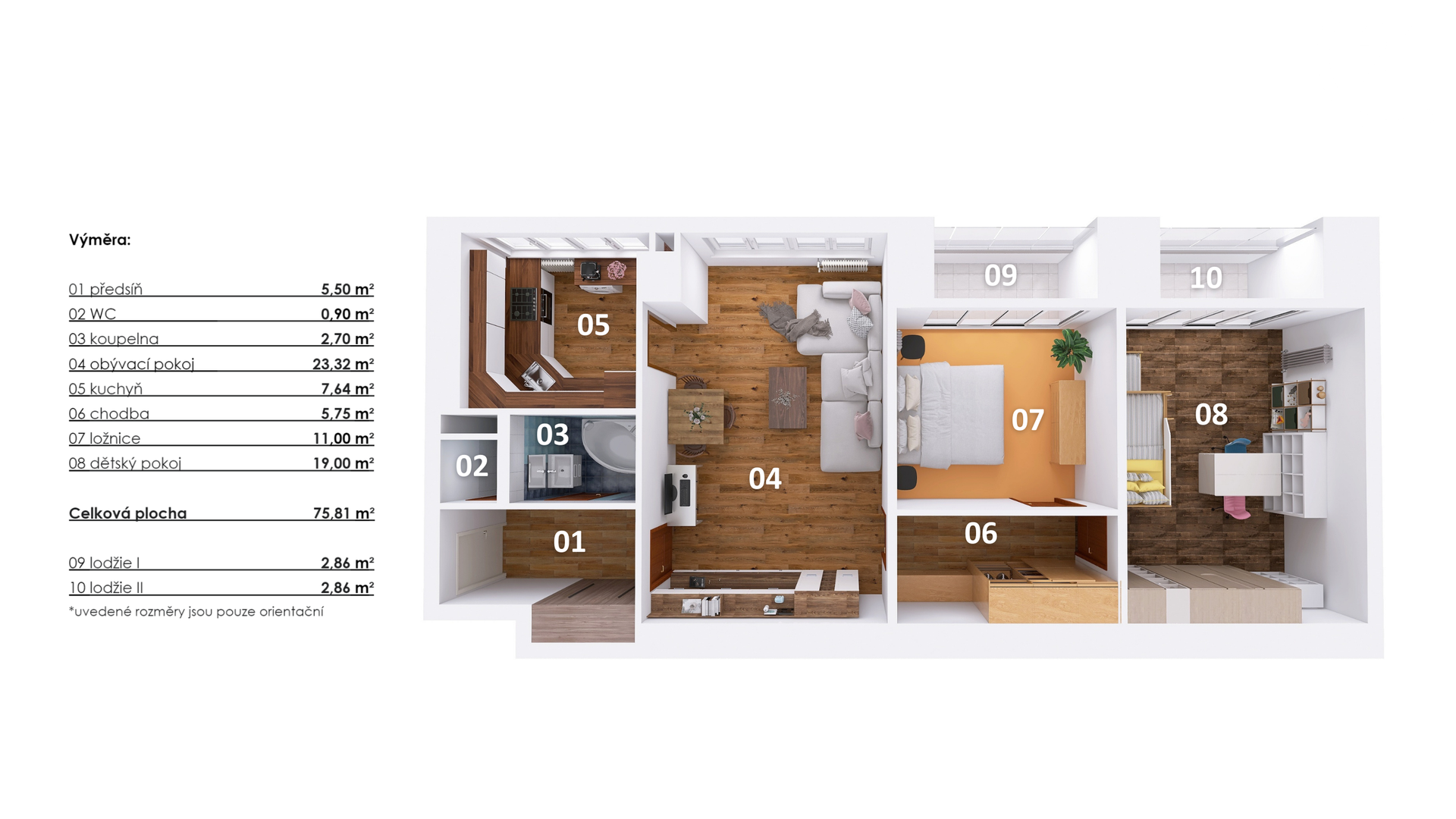 Prodej bytu 3+1 s dvěma zasklenými lodžiemi a sklepem, 83 m² - Mladá Boleslav II, tř. Václava Klementa