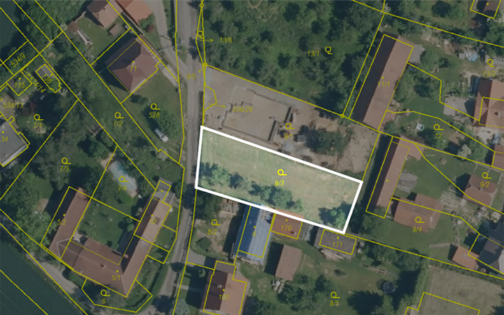 Prodej stavebního pozemku v obci Lesní Hluboké