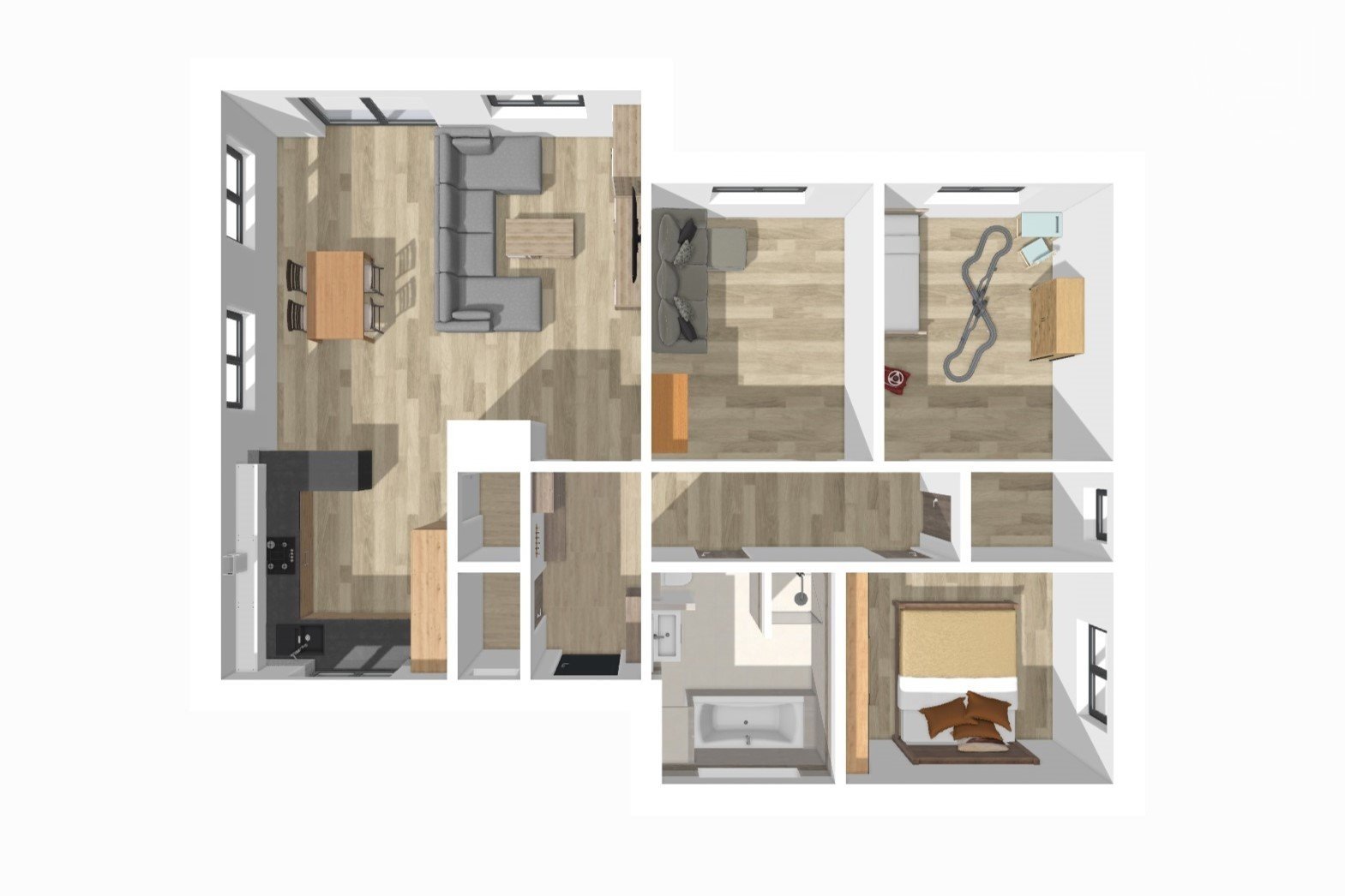 Prodej novostavby rodinného domu, 105 m² - Bocanovice