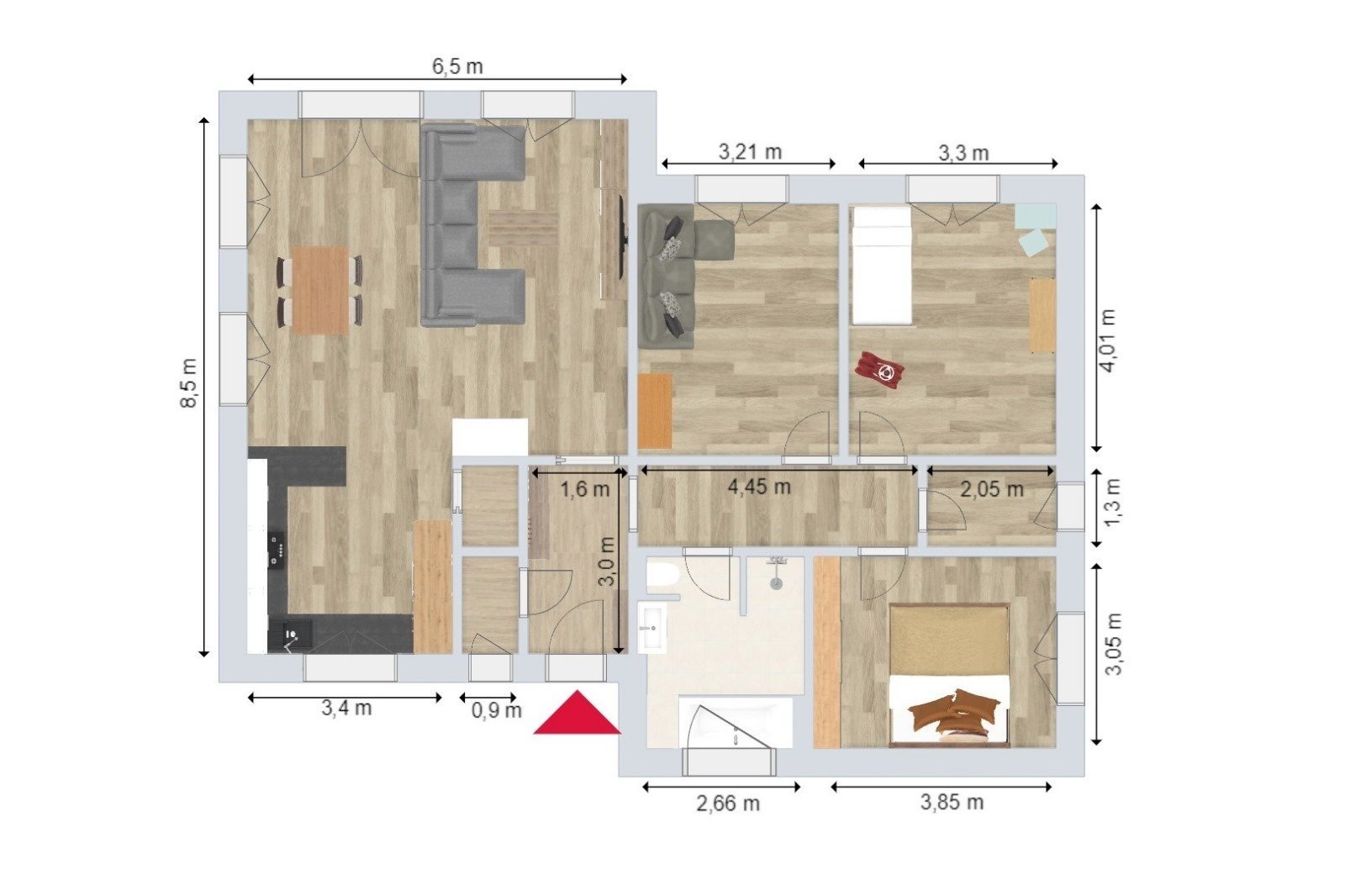 Prodej novostavby rodinného domu, 105 m² - Bocanovice