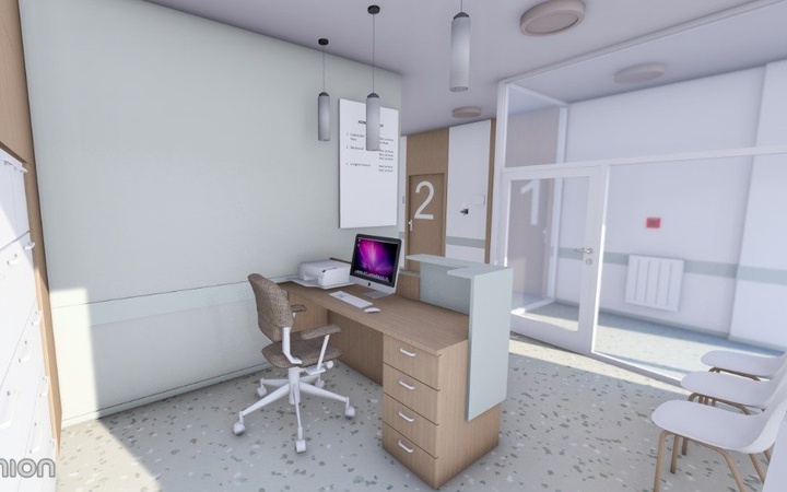 Pronájem ordinace v Lékařském domě Slatina o výměře 27m² určené pro interní obory