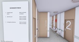 Pronájem ordinace v lékařském domě Slatina o výměře 24 m² určené pro chirurgické obory