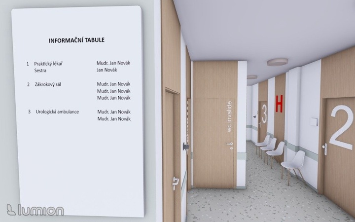 Pronájem ordinace v lékařském domě Slatina o výměře 24 m² určené pro chirurgické obory