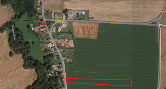 Prodej stavebního pozemku 8958m2, obec Pazderna.