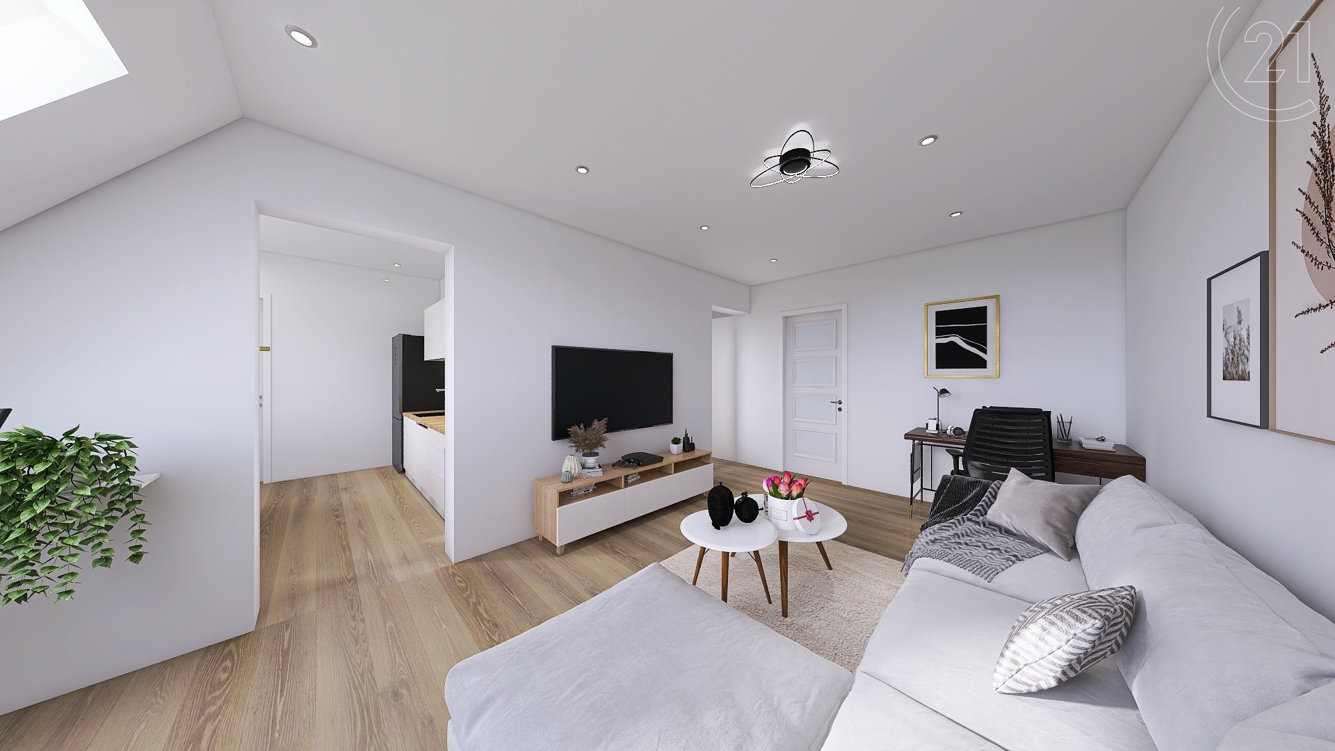 Novostavba bytu 3+1, 78 m2, s vlastní zahrádkou, Mělnické Vtelno - Radouň