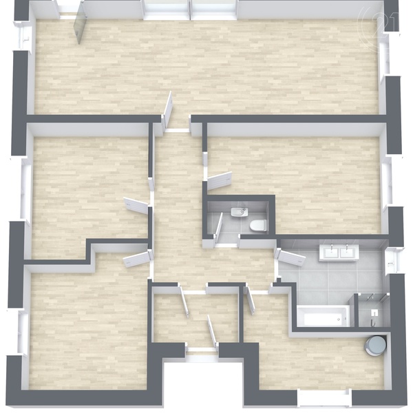 SMĚDČICE - 3D Floor Plan